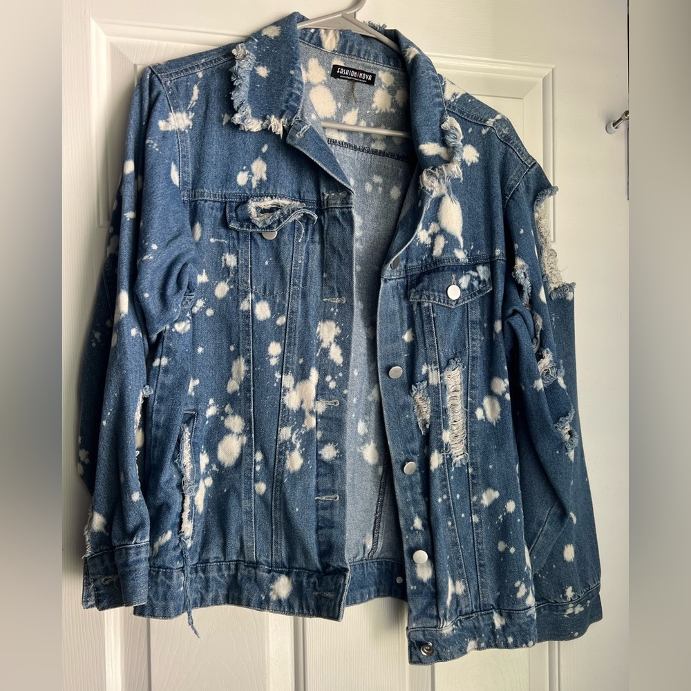 Denim Bleached Jean Jacket
